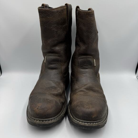 Wolverine Floorhand Boots Men's 8 Leather Waterproof Steel Toe 10" Wellington - Picture 3 of 7